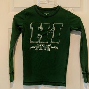 Green long sleeve pajama top